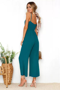 Women Off Shoulder Casual Jumpsuit Rompers spaghetti strap overall wide legs Bodycon Jumpsuits