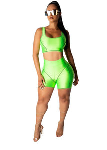 2019 Hot Sale Summer Sexy Ladies Short Sleeve  Shorts Crop Top Pants women two piece set