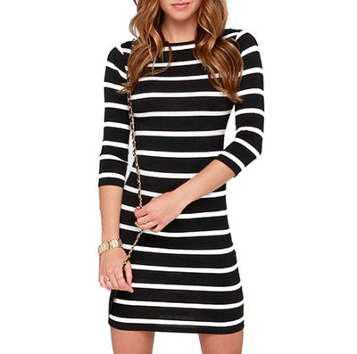 Women's Sexy Bodycon Dress Knitting Casual Club Party Slim Short Mini