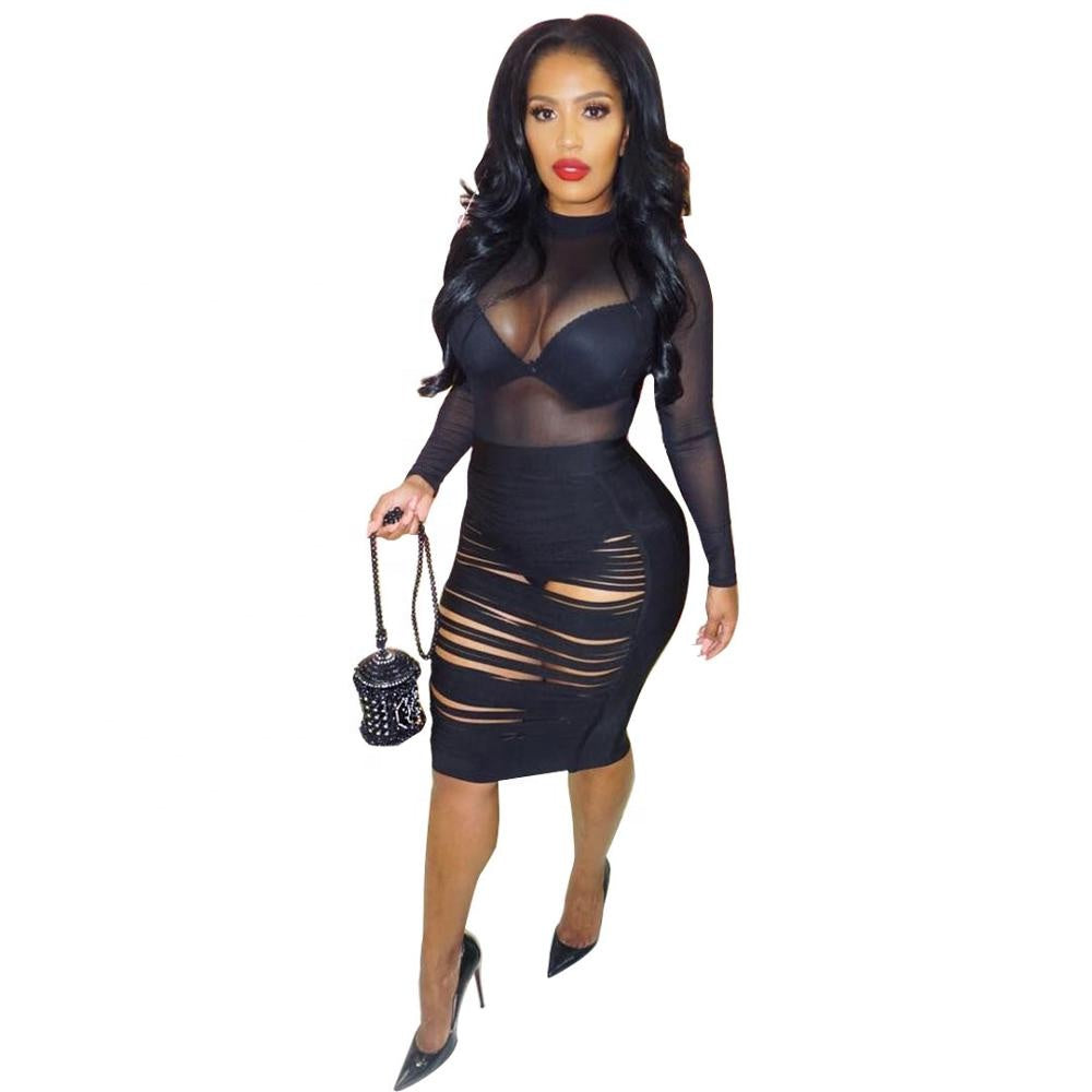 2019 New Style Women Sexy Party Mini Night Club Dress