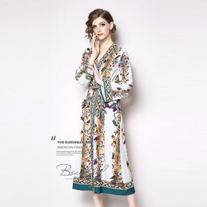 2019 New style Vintage Boho Style Dresses A Line Floor Length V Neck Women Country Bohemian dresses