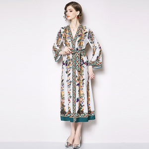 2019 New style Vintage Boho Style Dresses A Line Floor Length V Neck Women Country Bohemian dresses