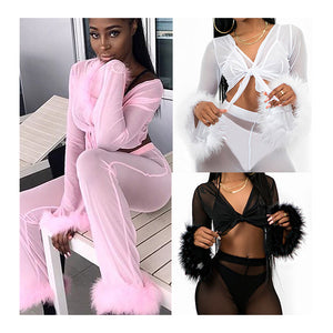 2019 Summer Trendy Two Piece Set Women Clothing Ladies Mesh Sexy Plus Size Two Piece Outfits Short Set Tops