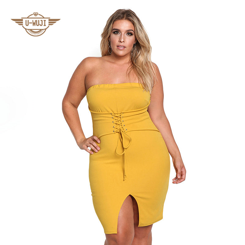 Women off shoulder plus size dress