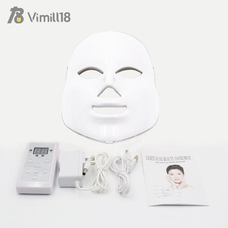 7 Colors Facial Skin Care Rejuvenation Wrinkle Acne Removal  Beauty Therapy Whitening Tighten led face mask Instrument