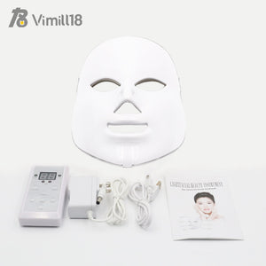 7 Colors Facial Skin Care Rejuvenation Wrinkle Acne Removal  Beauty Therapy Whitening Tighten led face mask Instrument
