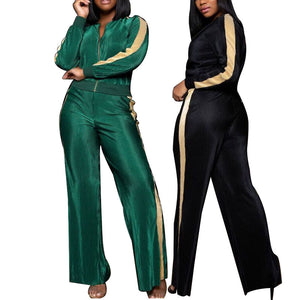 81203-MX64 two piece set women clothing stylish jumpsuit wide leg design