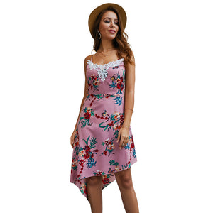 Original design women's summer new hot style 2019wish Bohemian halter dress