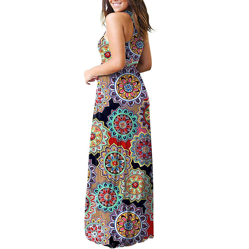 Bohemian Dress Wholesale Floral Maxi Long Dress