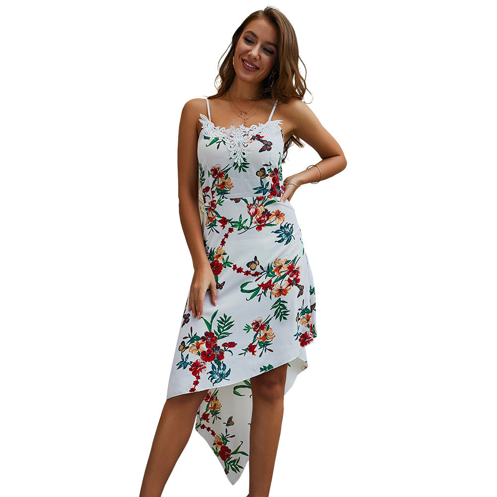 Original design women's summer new hot style 2019wish Bohemian halter dress