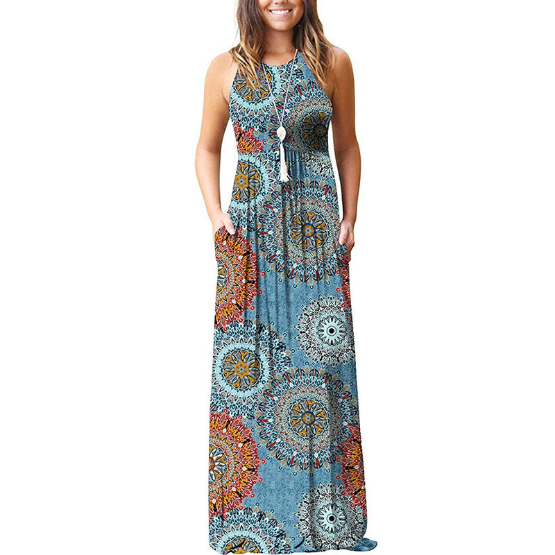 Bohemian Dress Wholesale Floral Maxi Long Dress