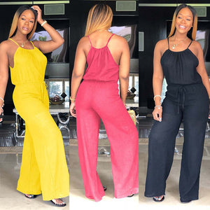 M661 back halter rompers women sleeveless jumpsuits