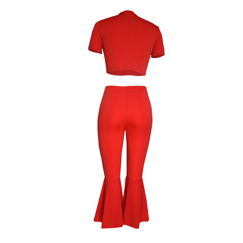 New Arrival Fashion Solid S-3XL Africa Apparel Women Two Piece Set