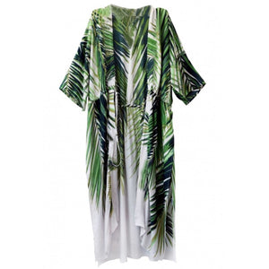 New Arrival Holiday Maxi Bohemian Dress Print Women Kaftan Robe Tunics Sexy Beachwear Dresses E420127