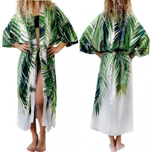 New Arrival Holiday Maxi Bohemian Dress Print Women Kaftan Robe Tunics Sexy Beachwear Dresses E420127