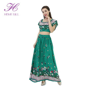 New Fashion Boho dresses women lady elegant Summer Casual 2 Two Piece Set Women Clothing