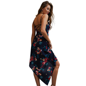 Original design women's summer new hot style 2019wish Bohemian halter dress