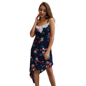 Original design women's summer new hot style 2019wish Bohemian halter dress