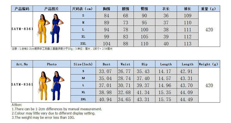 SAYM8361 fashion  short sleeve crop top and wide leg pants women matching two piece set