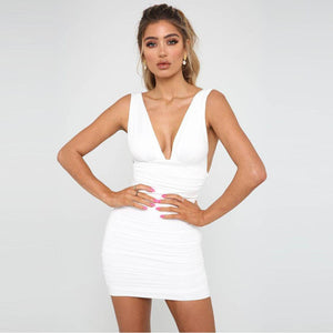 Sexy Club Wear Ladies Night Dresses Backless Mini Dress