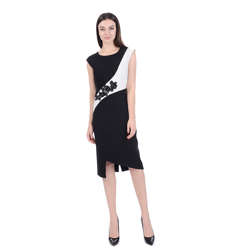 Spring Women's Casual Wear for Work Office Career Sheath Dress Sleeveless Elegant Wear Cocktail Dress 2019 New