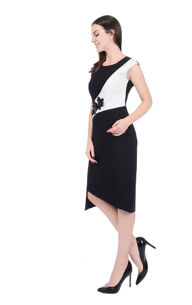 Spring Women's Casual Wear for Work Office Career Sheath Dress Sleeveless Elegant Wear Cocktail Dress 2019 New