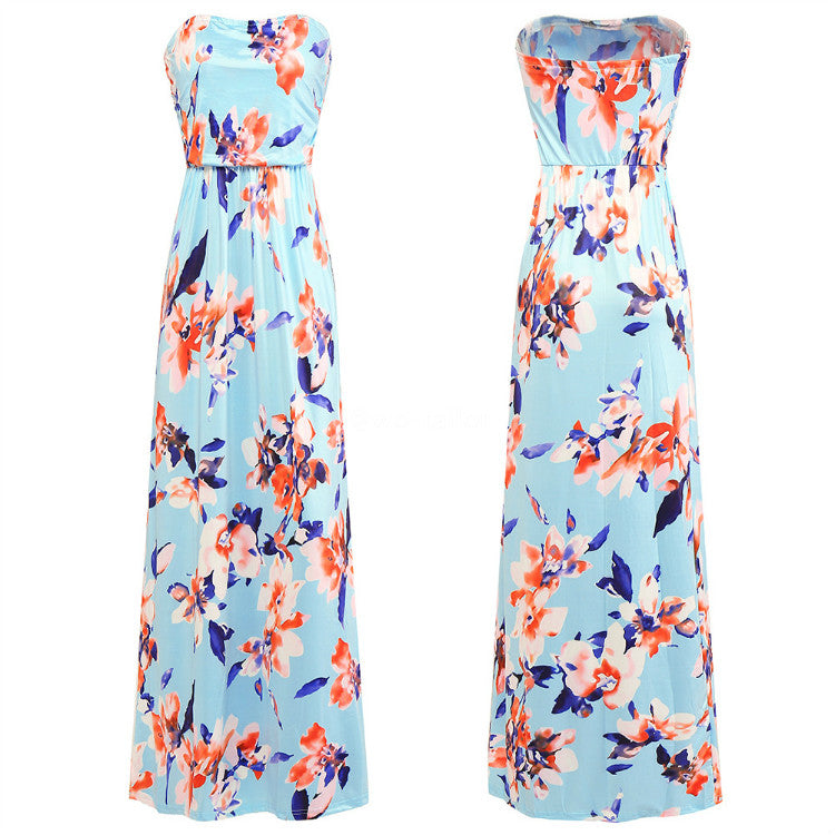 Wholesale women clothing 2019 off shoulder color block print bodycon midi dresses