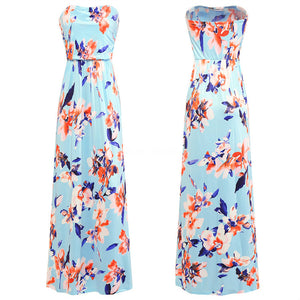 Wholesale women clothing 2019 off shoulder color block print bodycon midi dresses