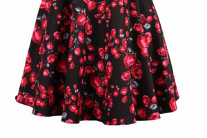 women's clothing wholesale 2018 flower print casual retro rockabilly fashion dress